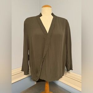 Knot Sisters - crossover hi low blouse